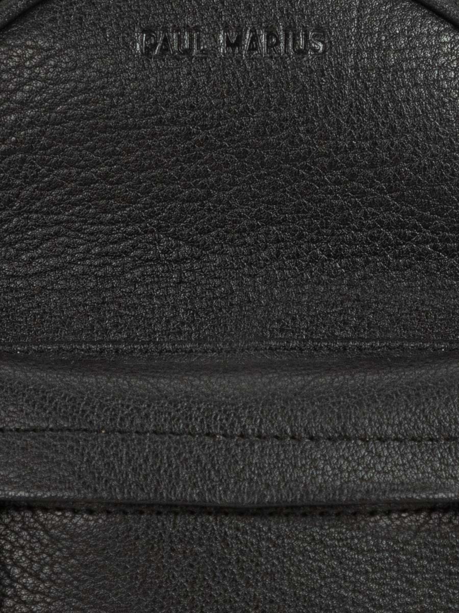 Fotoansicht-Zoom-Material-kleine-Rucksacktasche-aus-Leder-für-Damen-schwarz-Lemin-Intrepide-schwarz-Paul-Marius-M37S-B