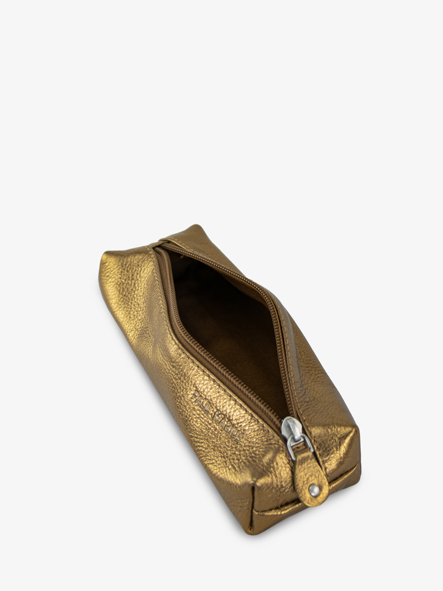 Federmäppchen für Schüler LePlumier Bronze Innenansicht M57-OG