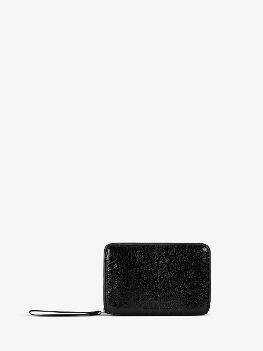 Brieftasche schwarz glitzernd Alice Eclipse Ansicht von vorne M76 M B