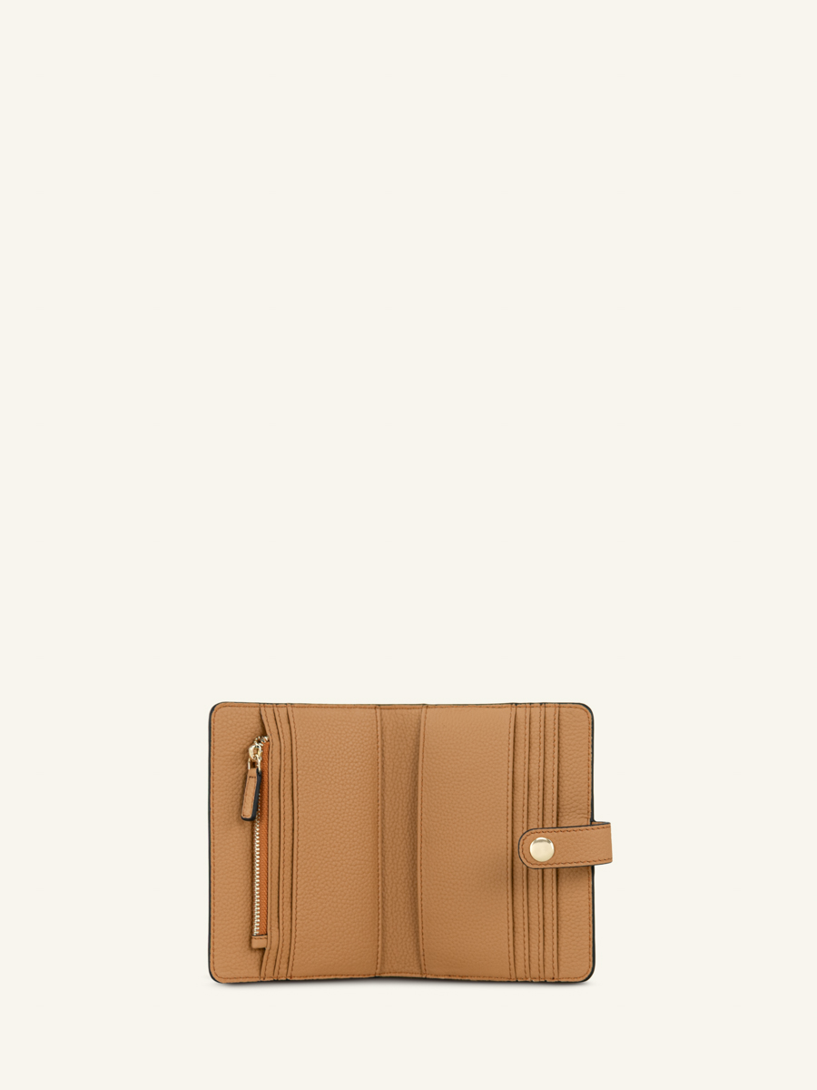 Brieftasche Jeanne Leopard Beige Innenansicht m34-lp-bei