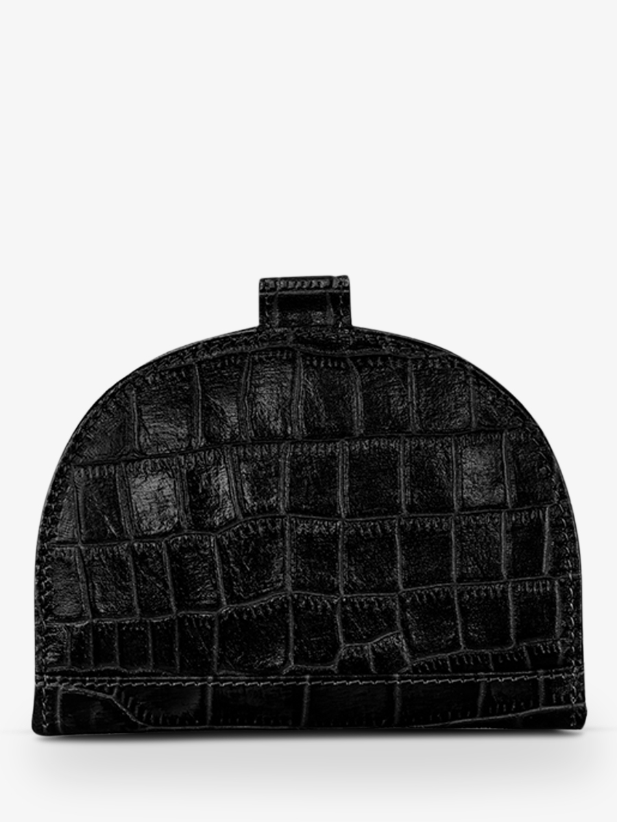 Foto-Rückansicht-Brieftasche-Leder-Damen-LePortefeuille-Manon-N2-Alligator-schwarz-Paul-Marius-M33-A-B