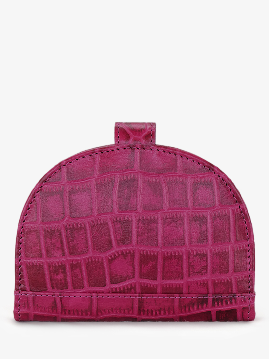 Foto-Rückansicht-Brieftasche-Leder-Damen-LePortefeuille-Manon-N°2-Alligator-rosa-Paul-Marius-M33-A-PI