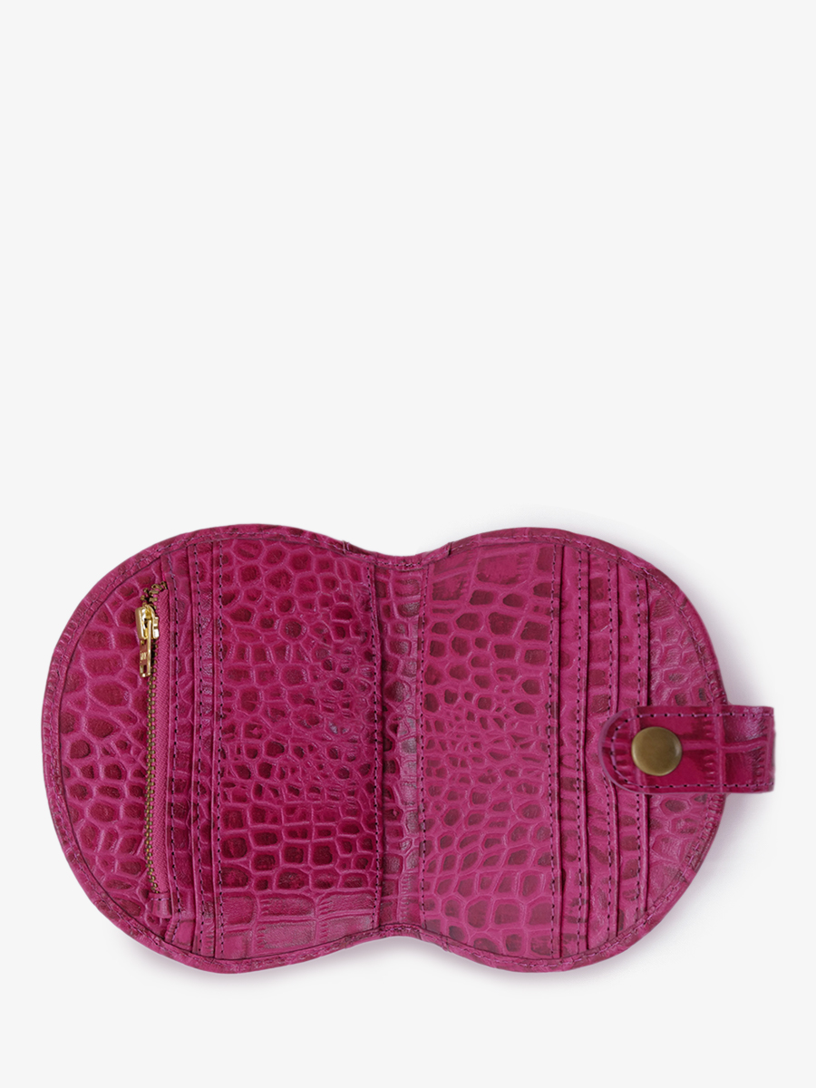Foto-Innenansicht-Brieftasche-Leder-Damen-LePortefeuille-Manon-N2-Alligator-rosa-Paul-Marius-M33-A-PI