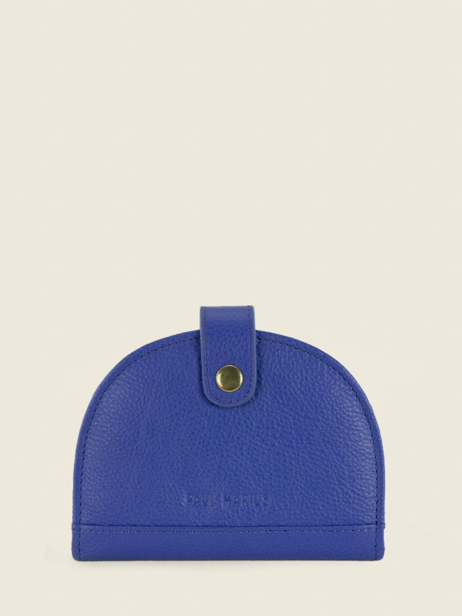Foto-Vorderansicht-Brieftasche-Leder-blau-Damen-LePortefeuille-Manon-N2-Azur-Blau-König-Paul-Marius-M33-AZ-BLU