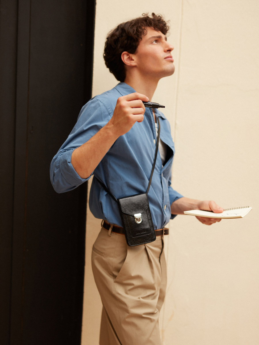 tasche-handy-leder-schwarz-leporte-telefon-eclipse-vue-portee-m88-m-b