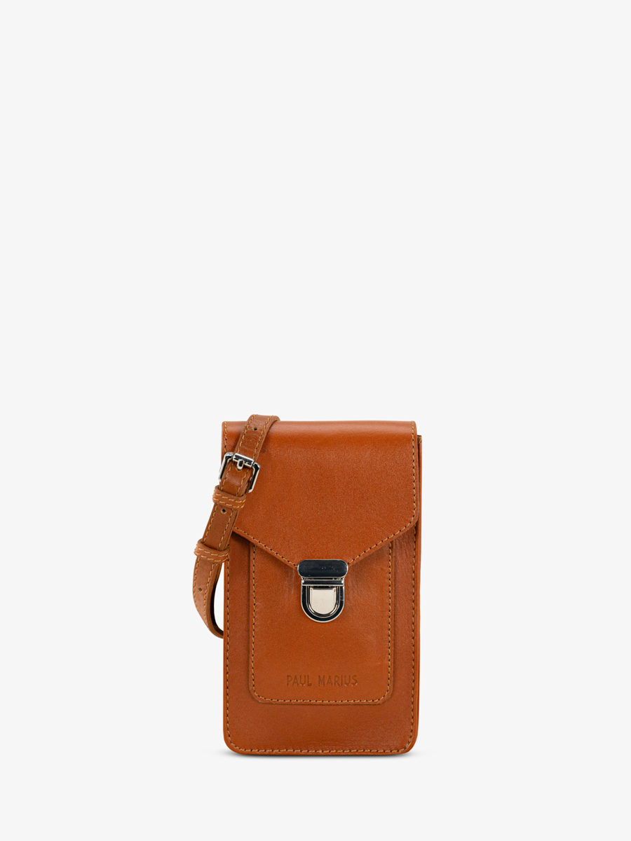tasche-handy-leder-braun-leporte-handy-cognac-ansicht-vorderseite-m88-co