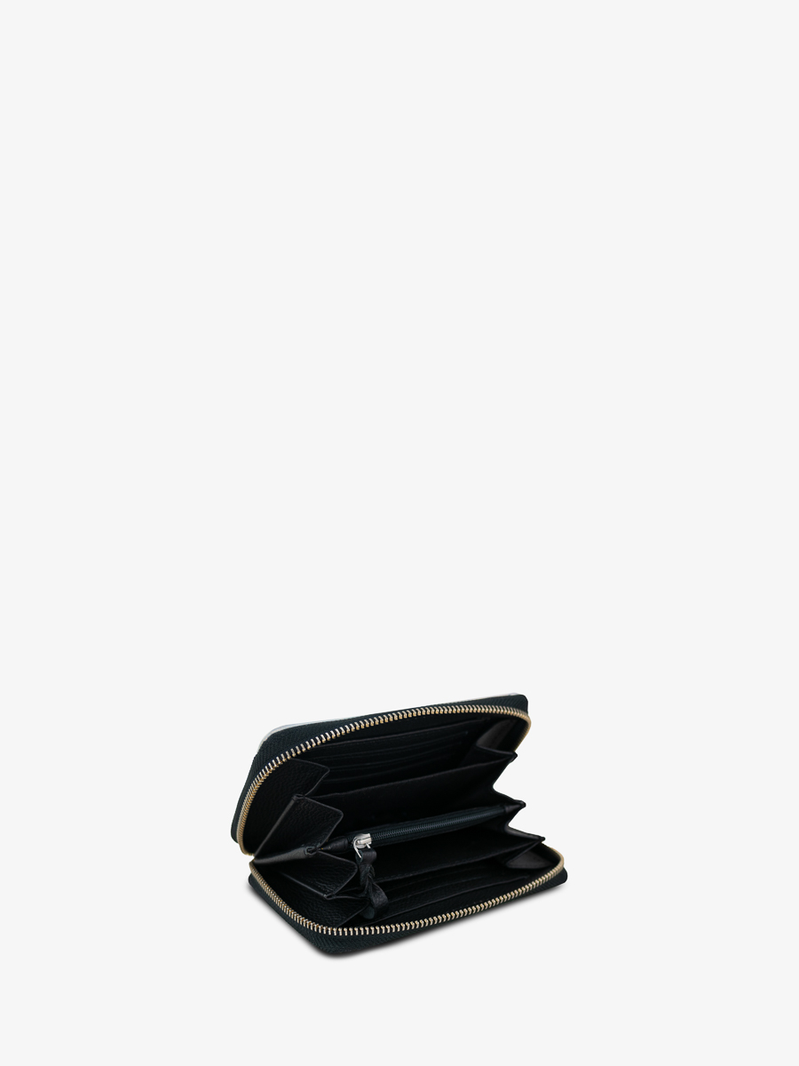 Brieftasche Alice Givre holografisch schwarz Ansicht von vorne M76 GIV