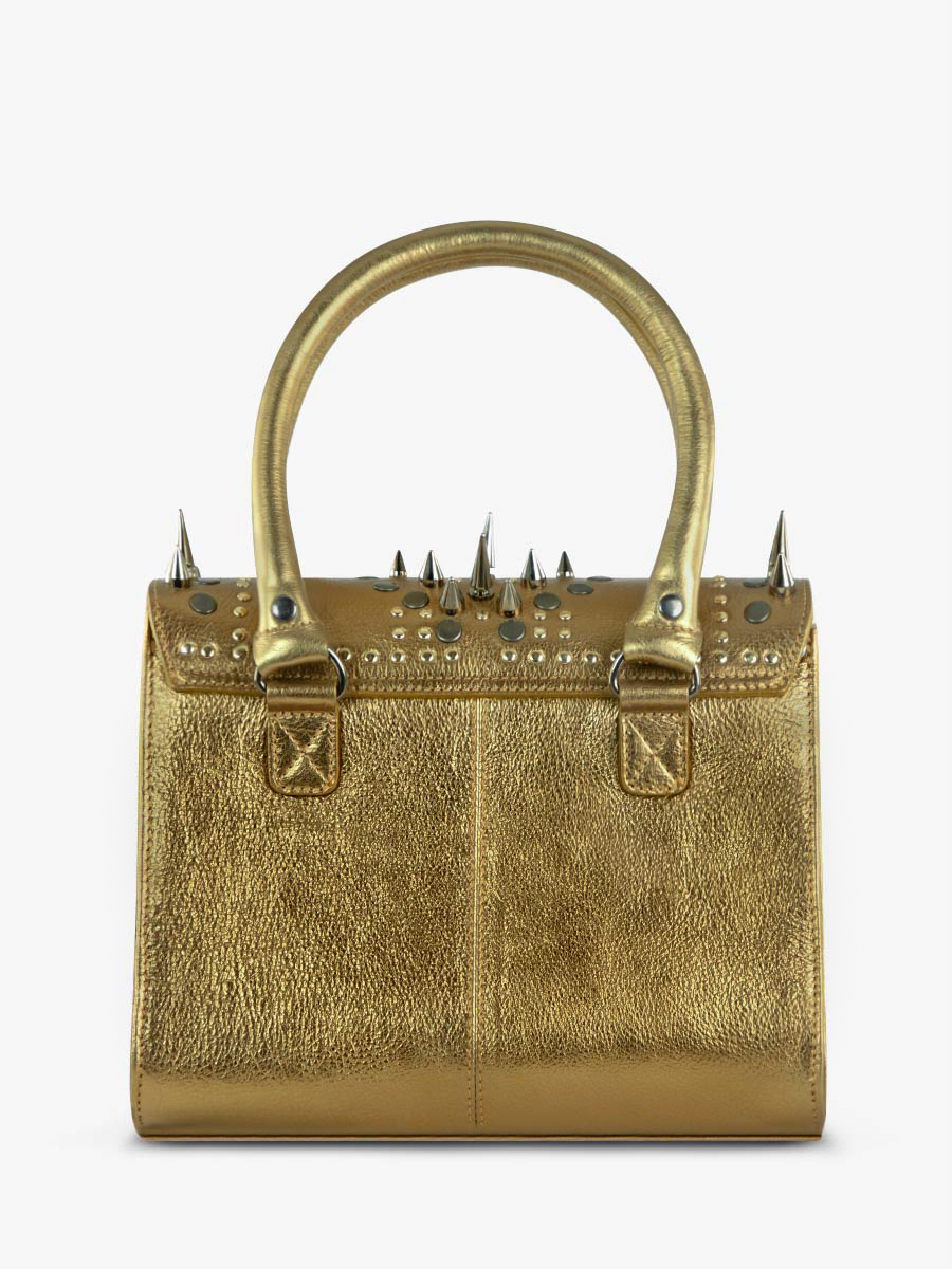 Fotoansicht-Rückseite-Handtasche-aus-goldenem-Leder-LeRive Gauche S-Bronze-Paul Marius-W01S-BED-OP4-OG