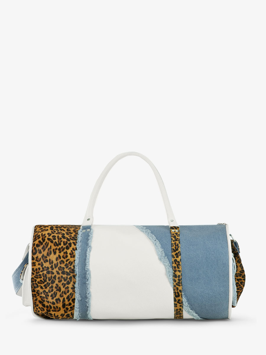 Fotoansicht-Innenraum-Reisetasche-Leder-weiß-Leopard-LeVoyageur-XL-Chimère-Denim-weiß-Paul-Marius-M08S60-CH-W-DENIM