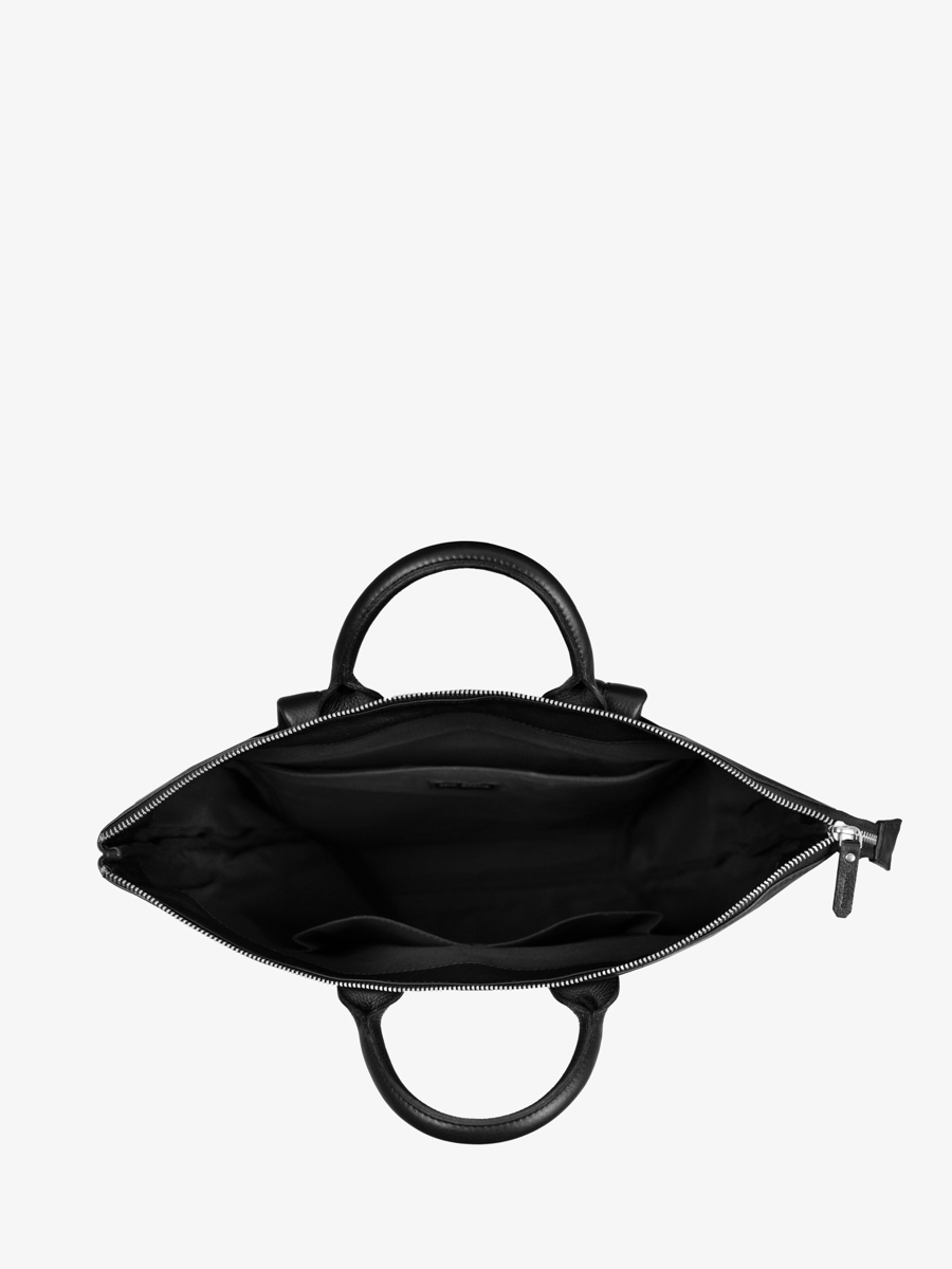 Aktentasche-Handtasche-Rucksack-Flieger-schwarz-öl-Innenansicht-b07-obl