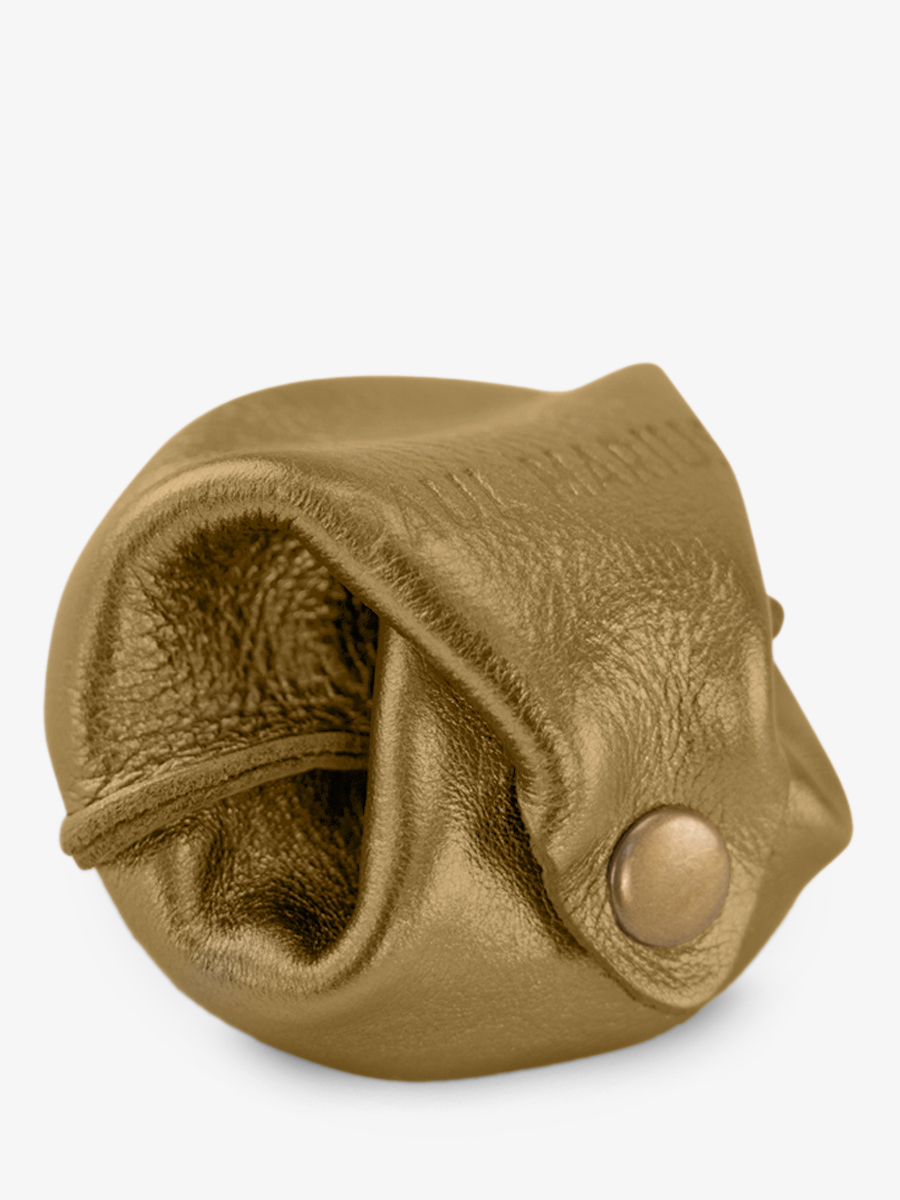 Foto-Ansicht-Vorderseite-Geldbörse-Leder-Bronze-Lescarcelle-Bronze-Paul-Marius-M56-OG