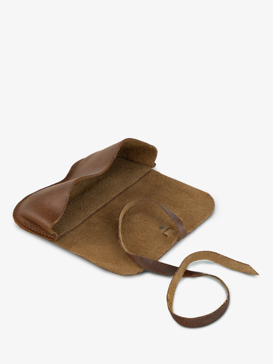 Foto-Innenansicht-Brillenetui-Leder-Unisex-braun-L-Brillenetui-Tabak-Paul-Marius-M49-MK