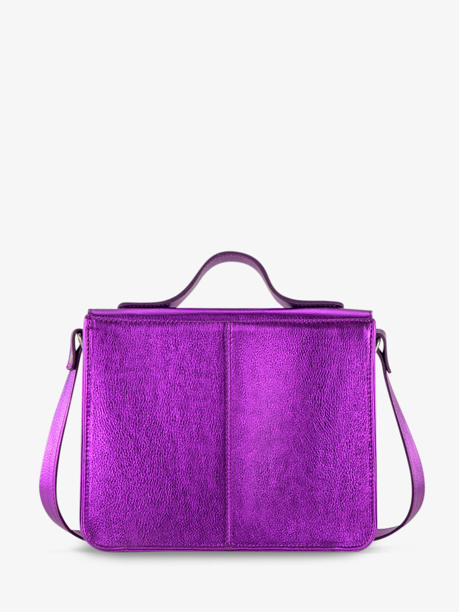 Fotoansicht-Rückseite-Umhängetasche-Leder-violett-metallic-Mademoiselle-George-Bonbon-Paul-Marius-W05-M-P