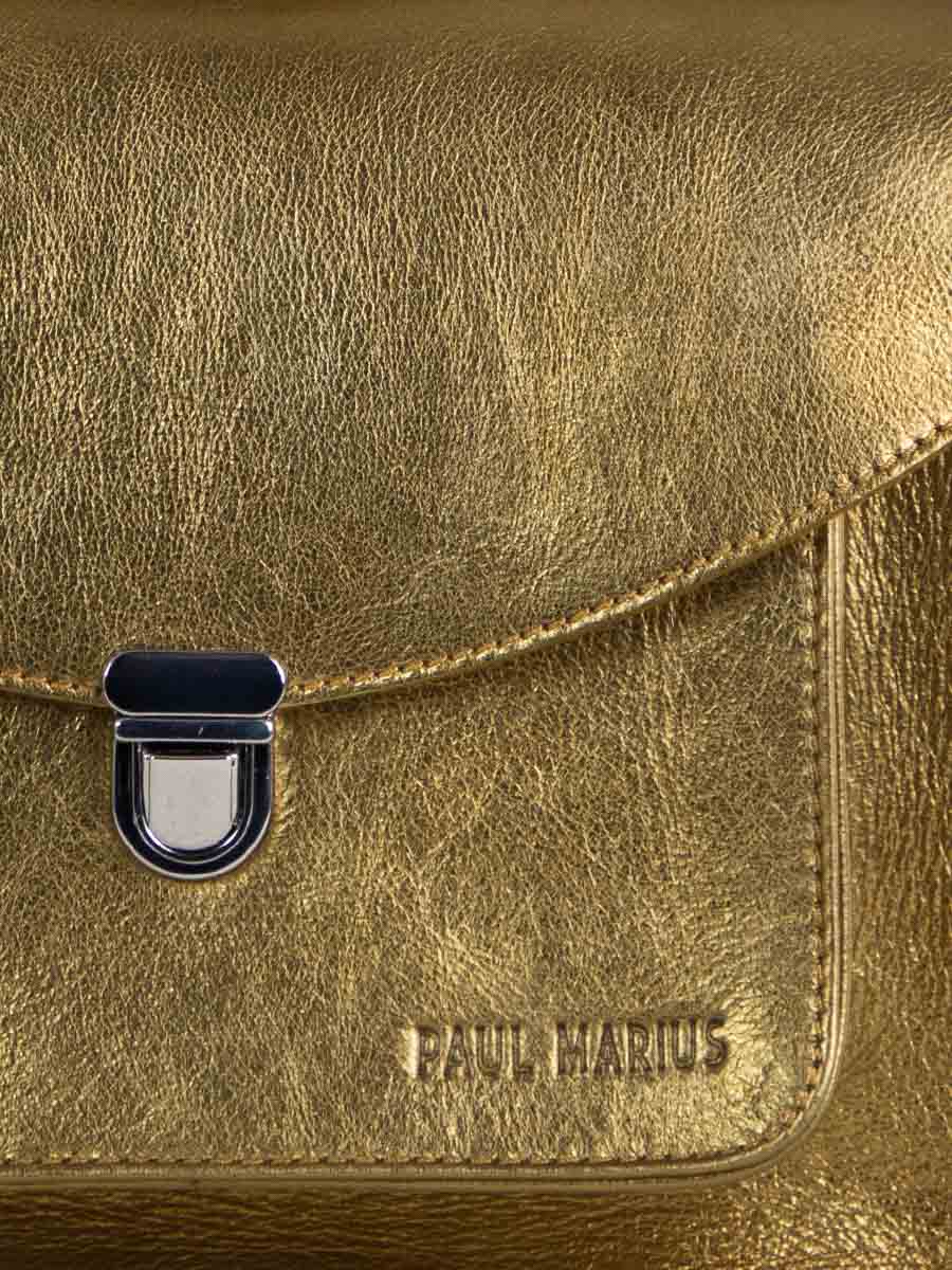 Foto-Fokus-Material-Handtasche-aus-goldenem-Leder-Mademoiselle-George-Bronze-Paul-Marius-W05-OG