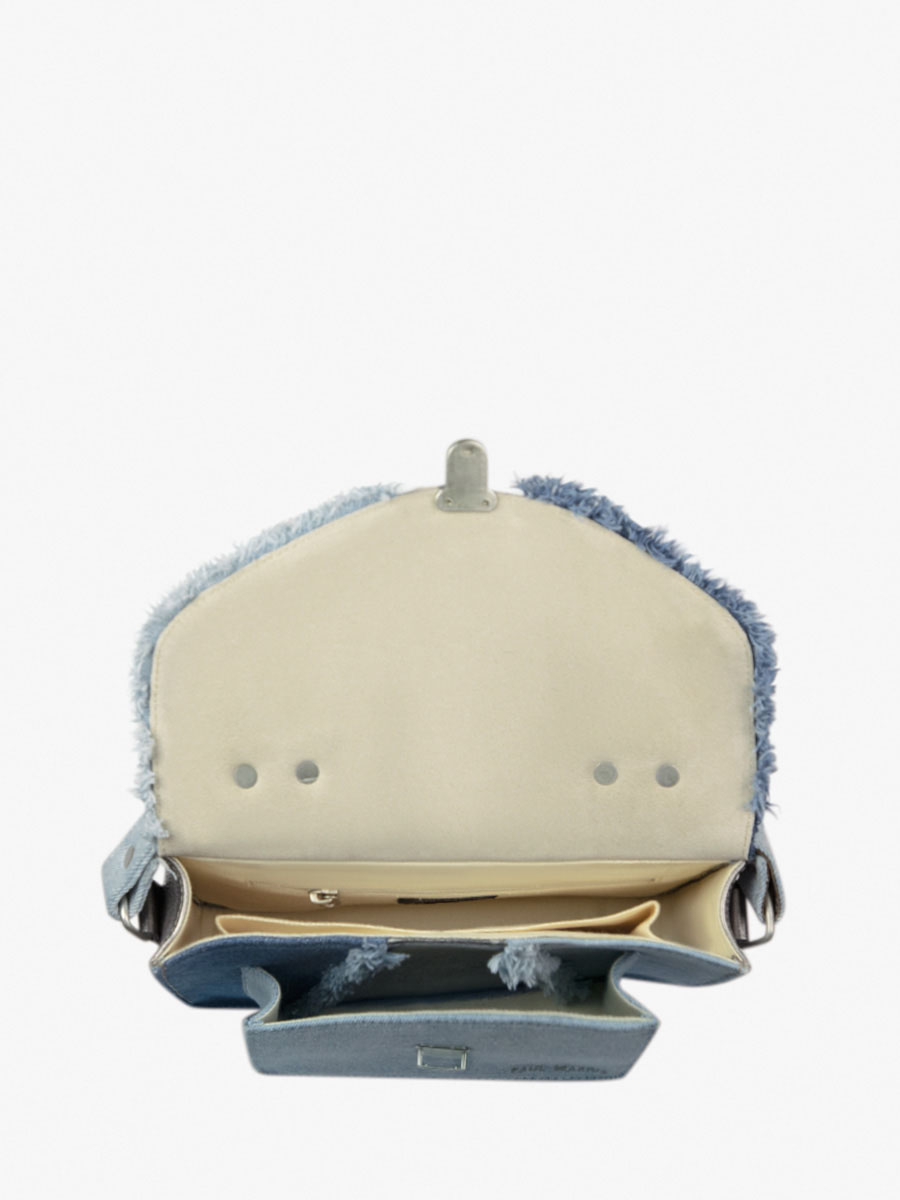 Fotoansicht-Handtasche-aus-Leder-in-silber-für-Damen-Mademoiselle-George-Denim-Acier-Paul-Marius-W05-GM-Denim