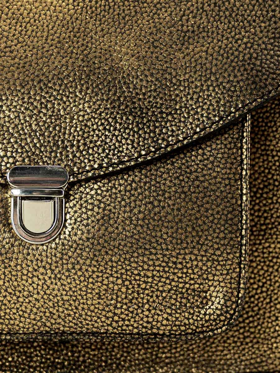 Foto-Fokus-Material-Handtasche-Leder-schwarz-gold-Mademoiselle George-Granite-Paul Marius-W05-GRA-G-B