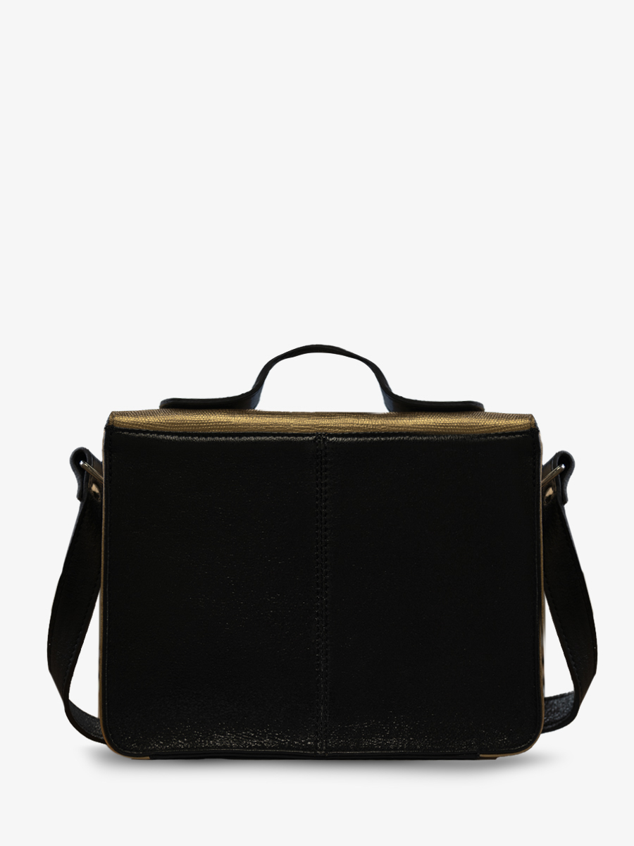Foto-Ansicht-Rückseite-Handtasche-Leder-gold-schwarz-Mademoiselle-George-Or-Noir-Paul-Marius-W05-L-G-B