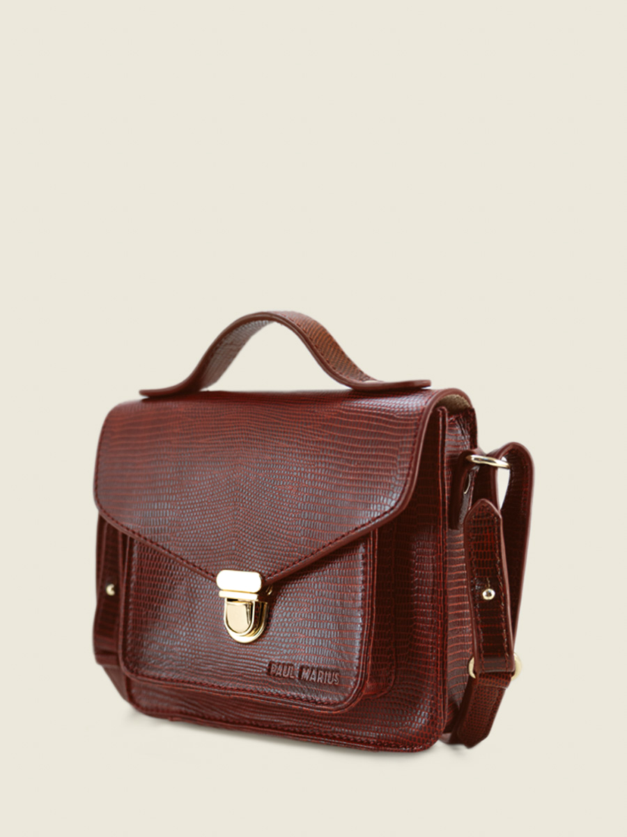 Foto-Ansicht-Seite-Handtasche-Leder-rot-Mademoiselle-George-XS-1960-Paul-Marius-W05XS-L-R