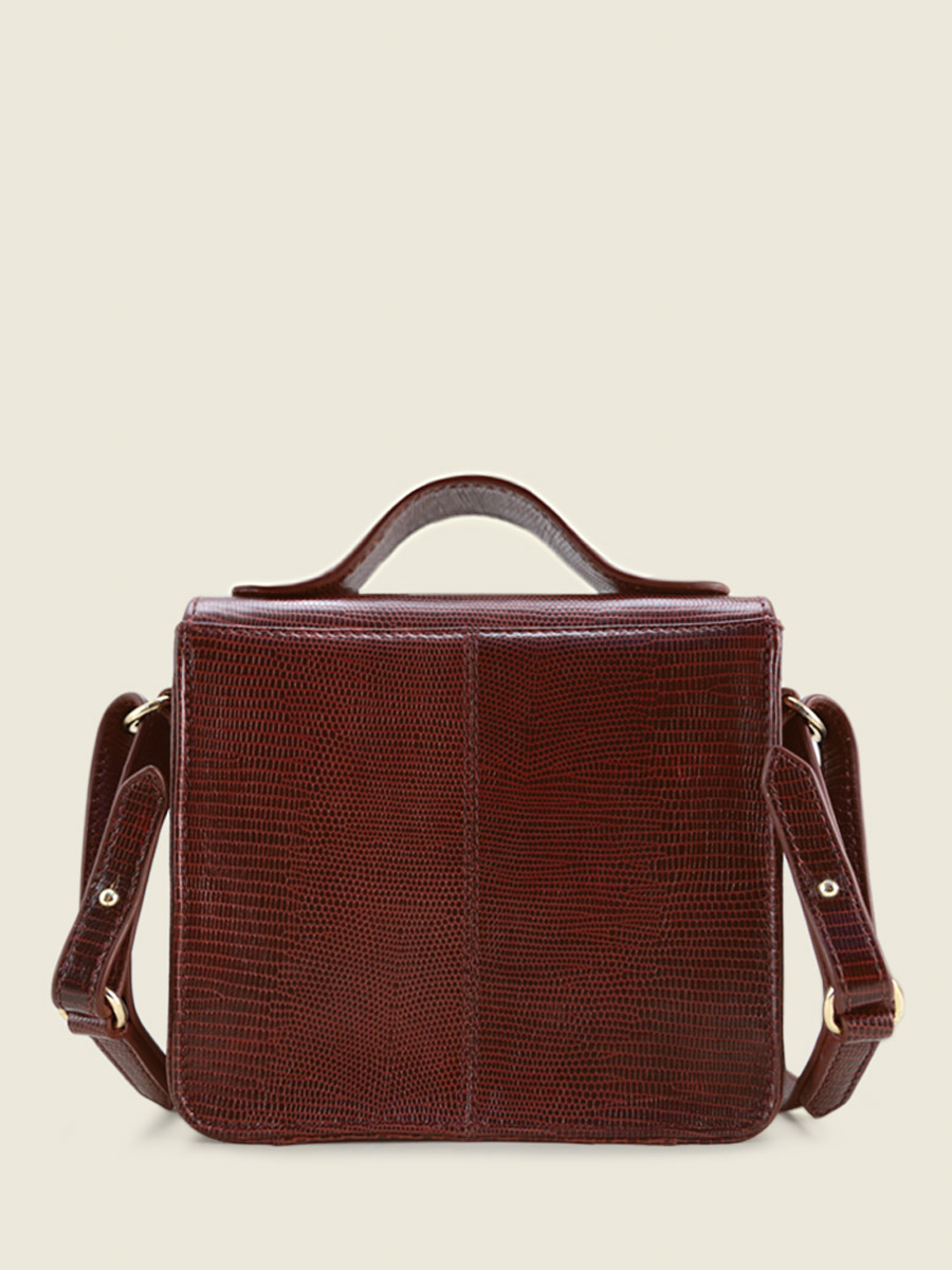 Foto-Ansicht-Rückseite-Handtasche-Leder-rot-Mademoiselle-George-XS-1960-Paul-Marius-W05XS-L-R