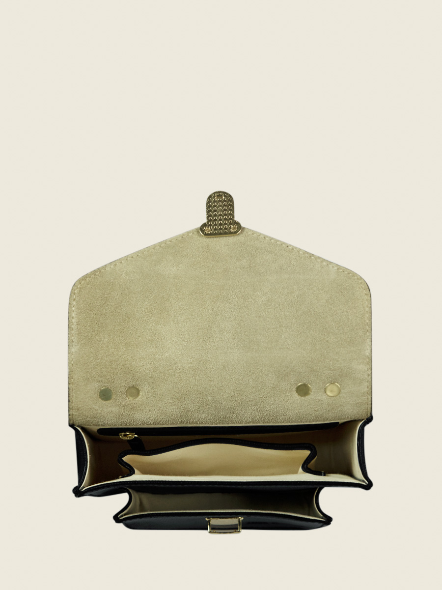 Fotoansicht-Tragegriff-Handtasche-Leder-schwarz-glänzend-Mademoiselle-George-XS-1960-Paul-Marius-W05XS-L-B