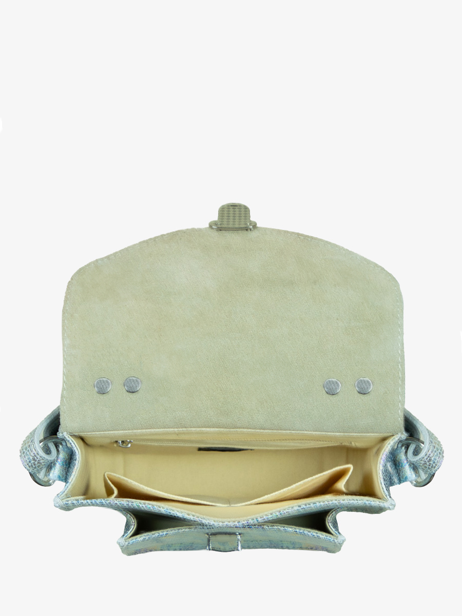 Fotoansicht-Handtasche-aus-Leder-weiß-holografisch-mademoiselle-george-xs-granite-paul-marius-w05xs-gra-w