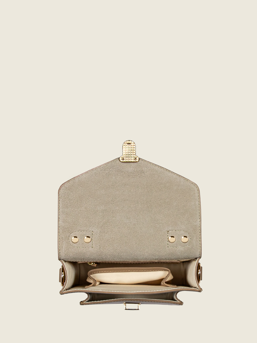 mini-um-den-schulter-tasche-leder-mademoiselle-george-xs-n2-taupe-ansicht-getragen-w105xs-bei