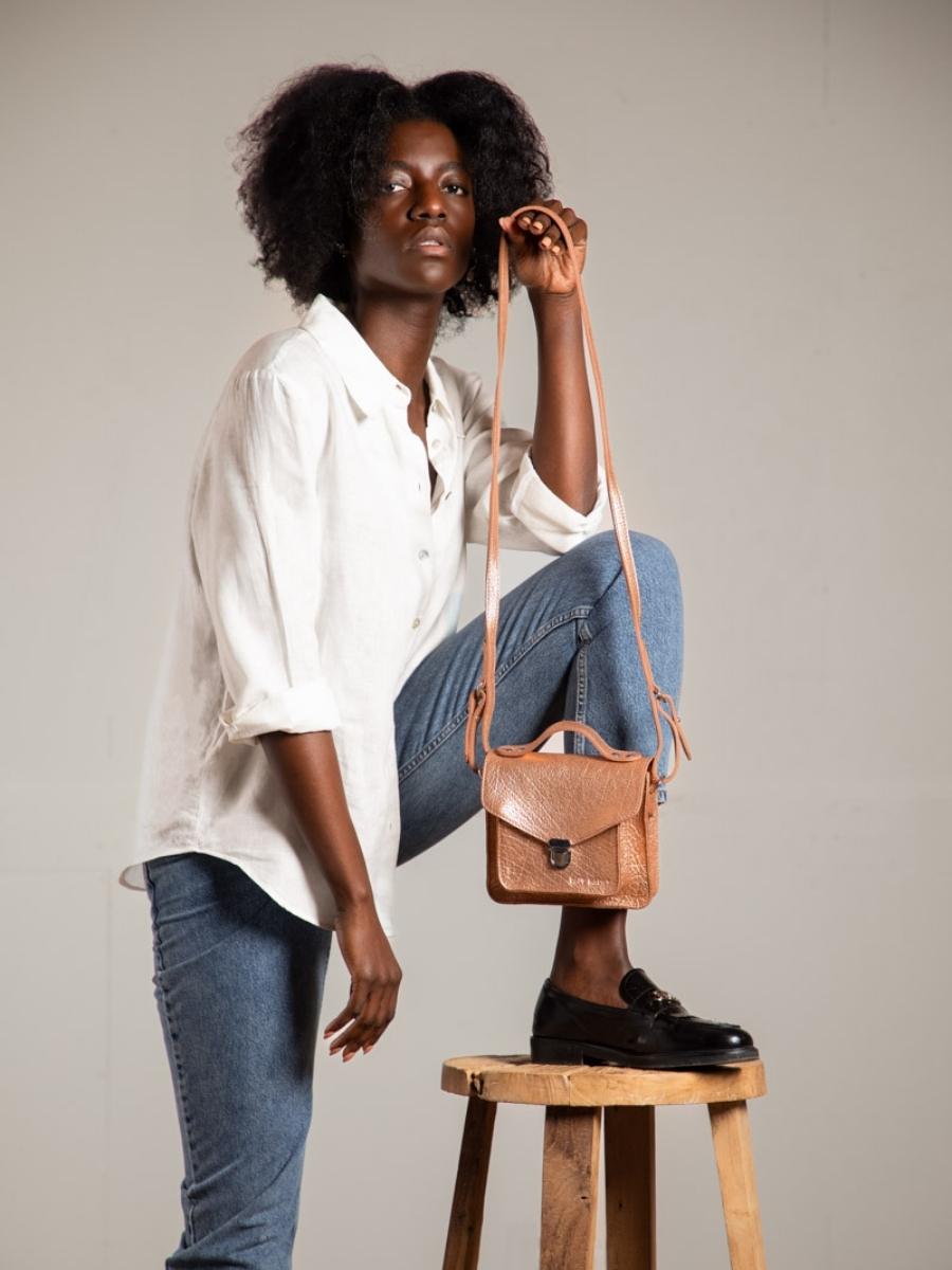 Foto-Ansicht-Tragetasche-Handtasche-Leder-metallic-gold-rosa-Mademoiselle-George-XS-Gold-Rosa-Paul-Marius-W05XS-G-PI