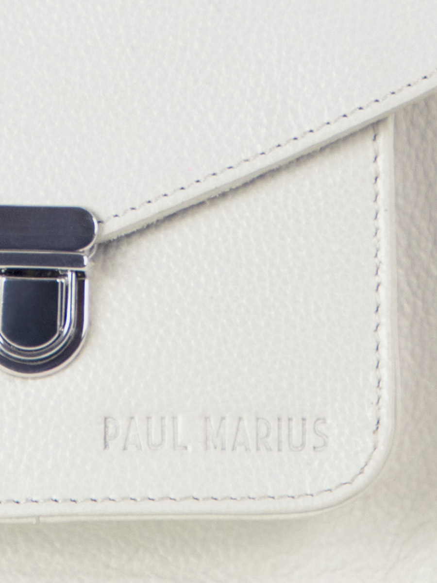 Fotoansicht-Zoom-Material-Mini-Handtasche-Leder-weiß-Mademoiselle-George-XS-Vedette-Paul-Marius-W05XS-W