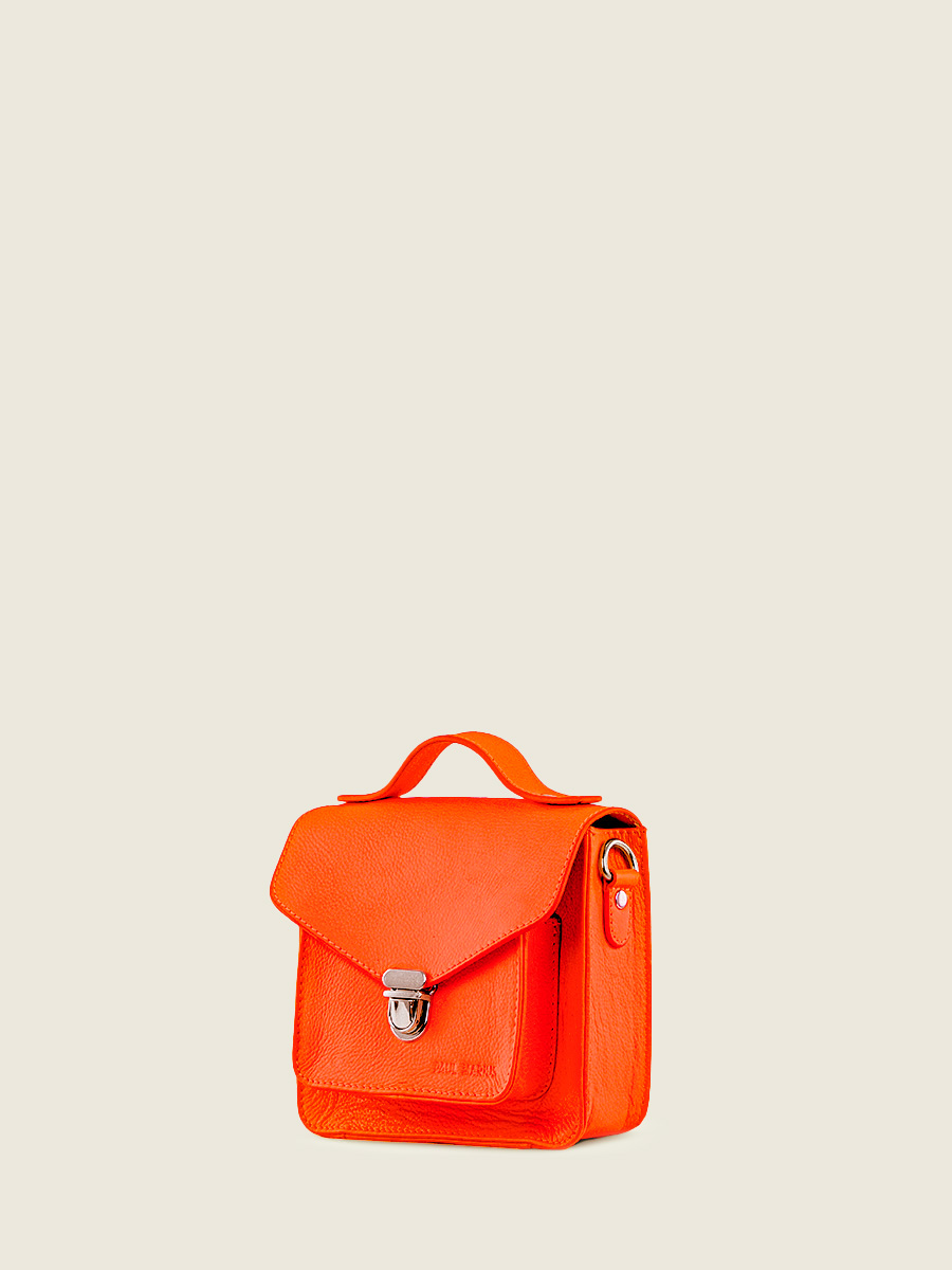 Fotoansicht-Rückseite-Handtasche-Leder-orange-Mademoiselle-George-XS-Neon-Paul-Marius-W05XS-NE-O