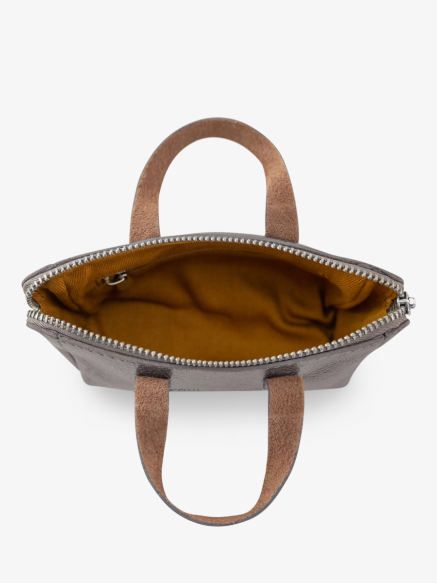 Fotoansicht Innenansicht Geldbörse aus Leder silber MonPremier Paul Marius Stahl Paul Marius BBW GM