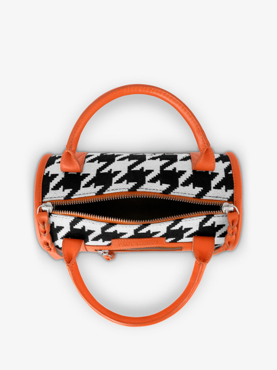 Fotoansicht Innenraum Handtasche aus Leder orange Charlie Allure Orange Paul Marius W30 HS2 O