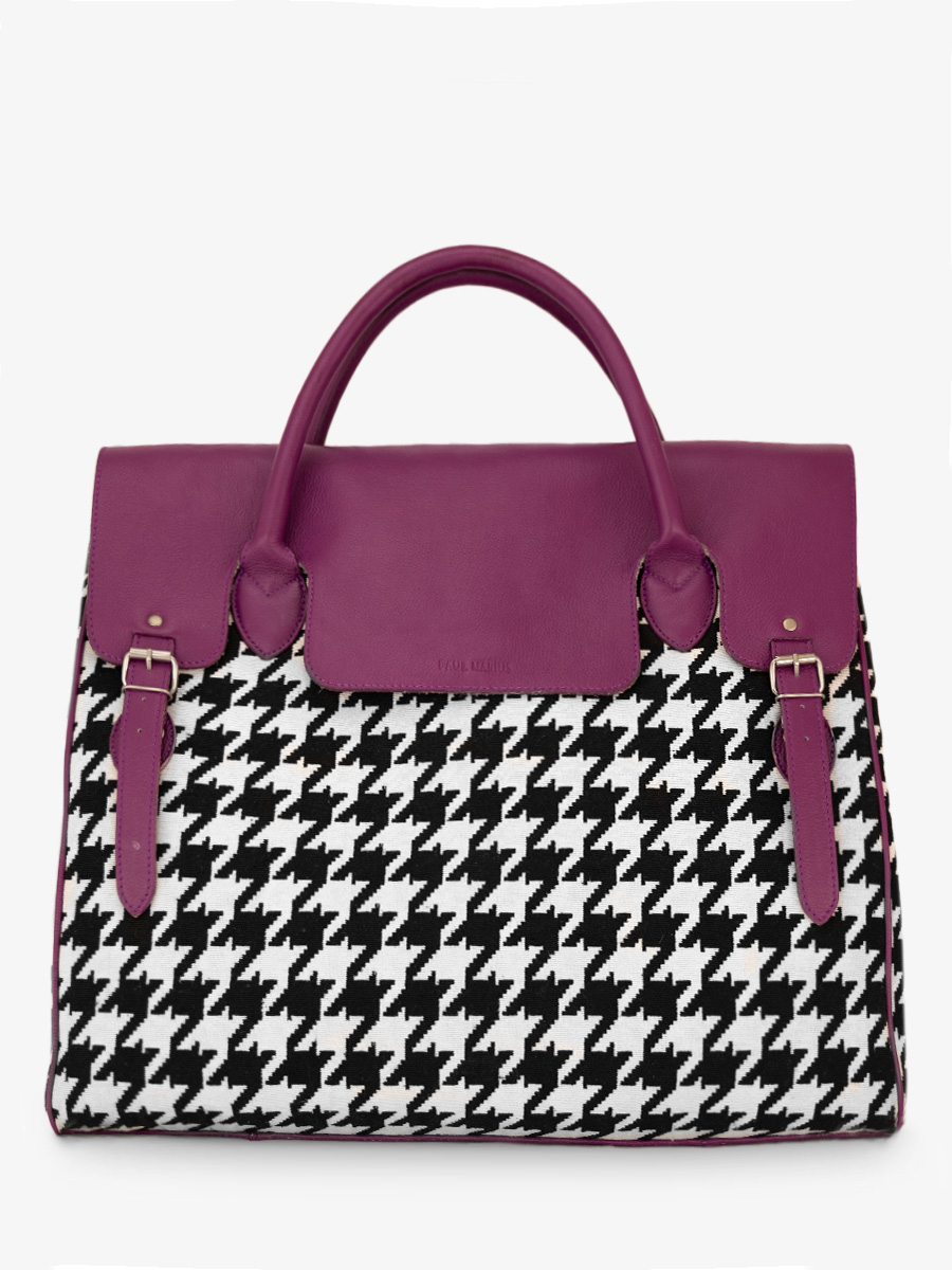 Fotoansicht-Seite-Reisetasche-Leder-violett-Rouen-Delhi-Allure-Zinzolin-Paul-Marius-M105-HS2-ZI