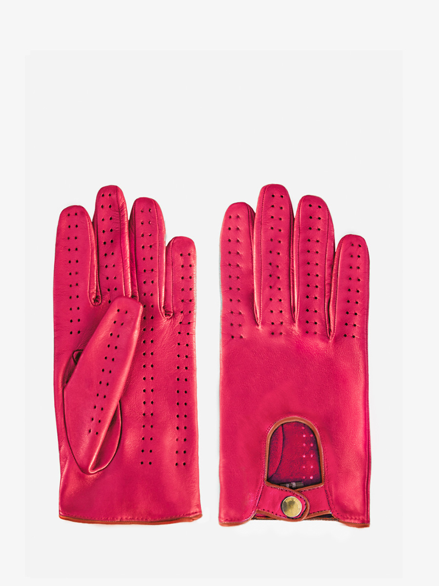 Foto-Ansicht-Handschuhe-Fahrerhandschuhe-Leder-rosa-Allure-Paul Marius