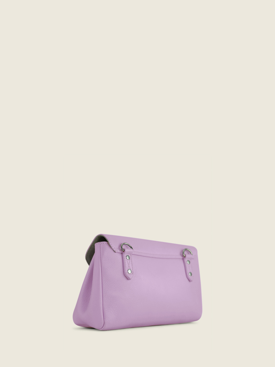 Foto-Seitenansicht-Umhängetasche-Leder-violett-Suzon-M-Pastel-Lilas-Paul-Marius-W25M-PT-P