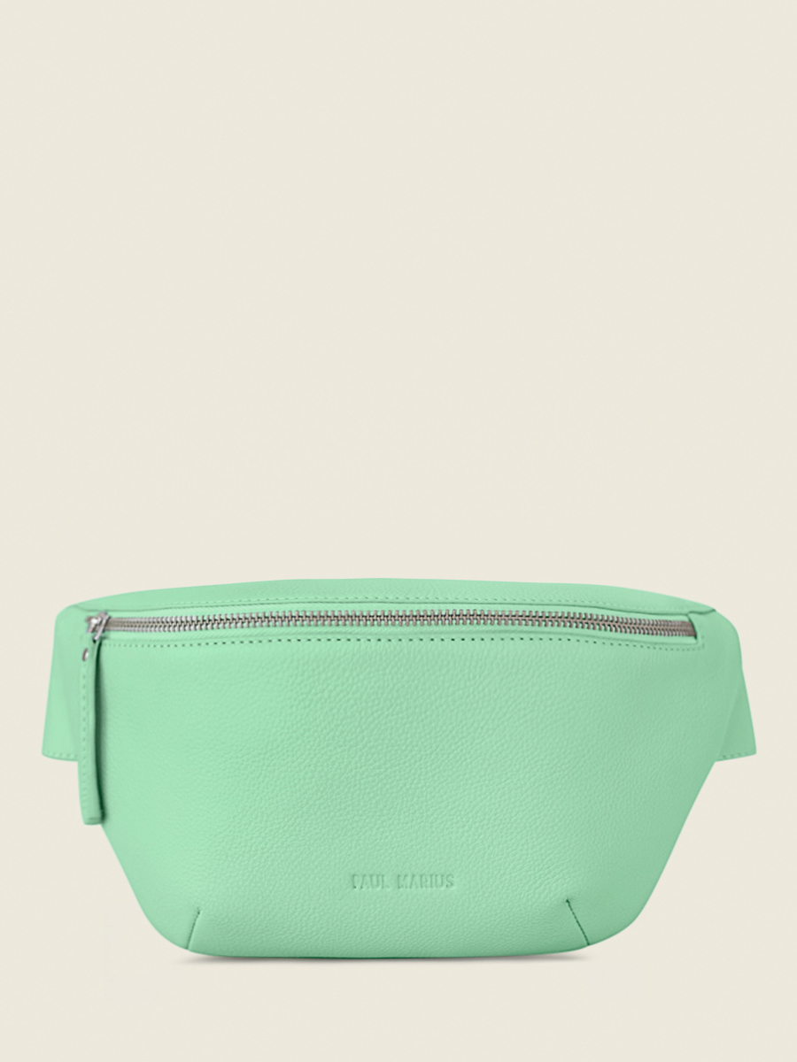 Foto-Seitenansicht-Gürteltasche-Leder-grün-LaBanane-Pastel-Menthe-Paul-Marius-M503-PT-GR