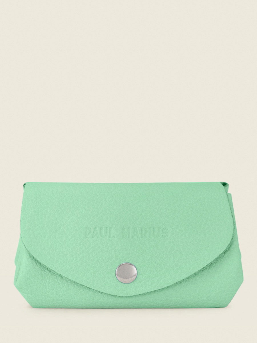 Foto-Vorderansicht-Brieftasche-Leder-grün-LeGustave-Pastel-Menthe-Paul-Marius-CLP-PT-GR