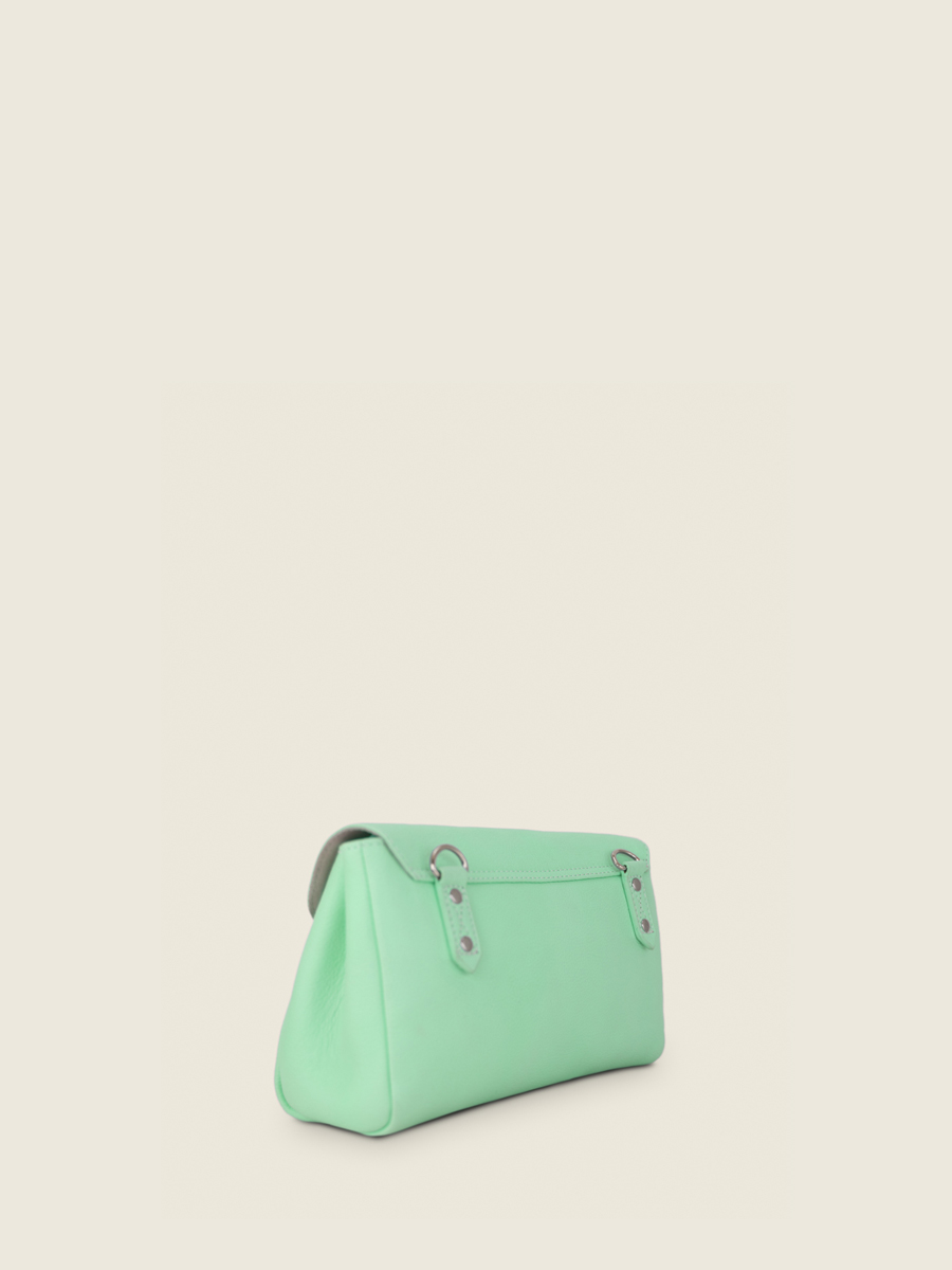 Foto-Seitenansicht-Umhängetasche-aus-Leder-grün-Suzon-M-Pastel-Menthe-Paul-Marius-W25M-PT-GR
