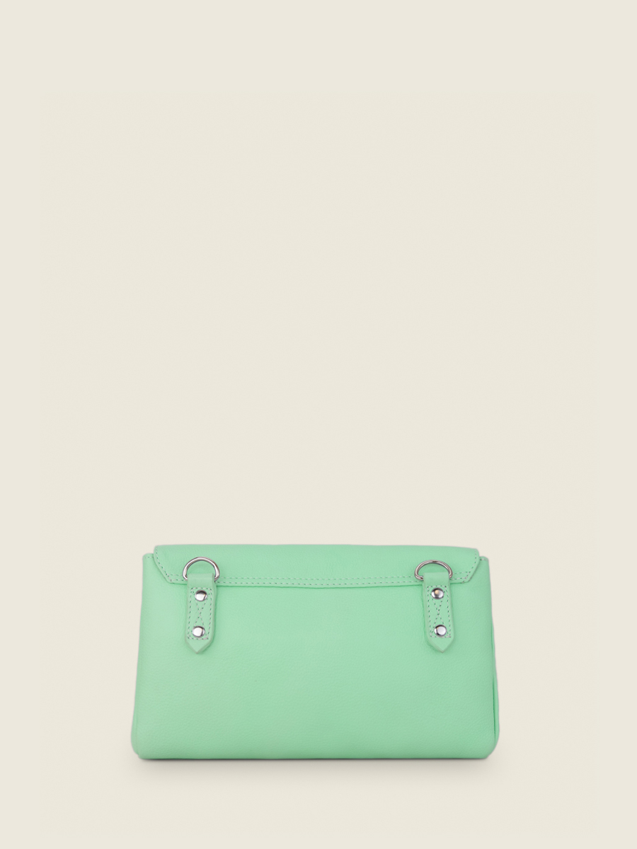 Foto-Rückansicht-Umhängetasche-Leder-grün-Suzon-M-Pastel-Minze-Paul-Marius-W25M-PT-GR