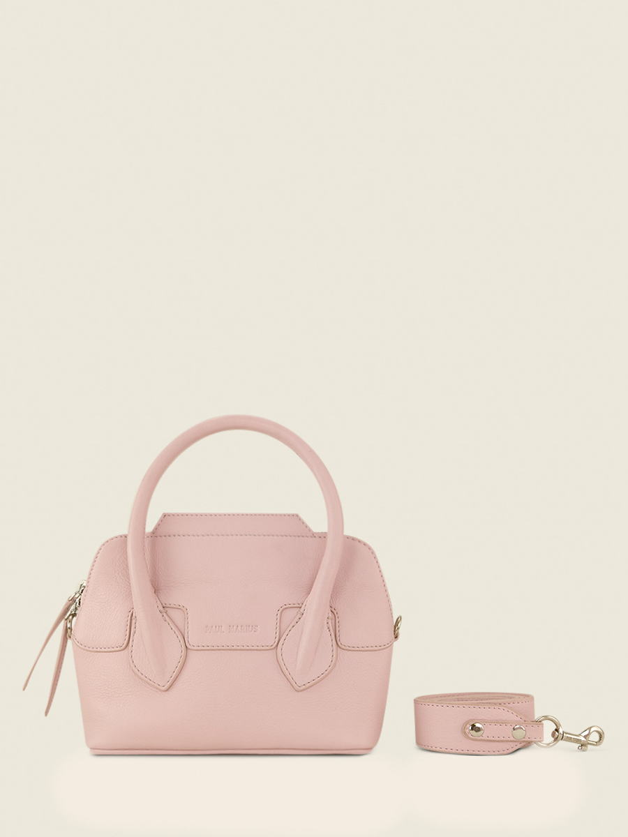 foto-seitenansicht-mini-handtasche-leder-rosa-gisele-xs-pastel-poudre-paul-marius-w32xs-pt-pi