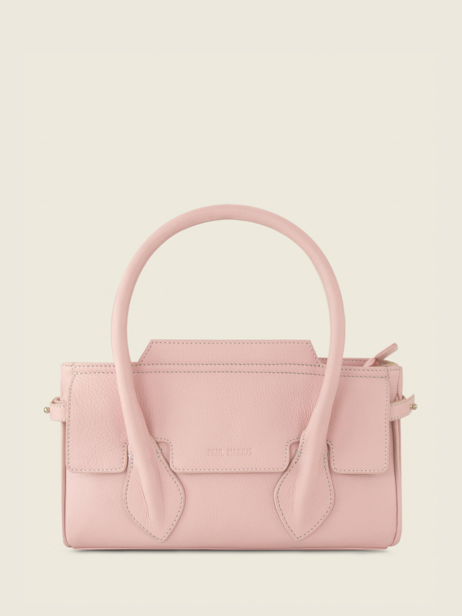 Foto-Vorderansicht-Handtasche-Leder-rosa-Madeleine-S-Pastel-Poudre-Paul-Marius-W31S-PT-PI