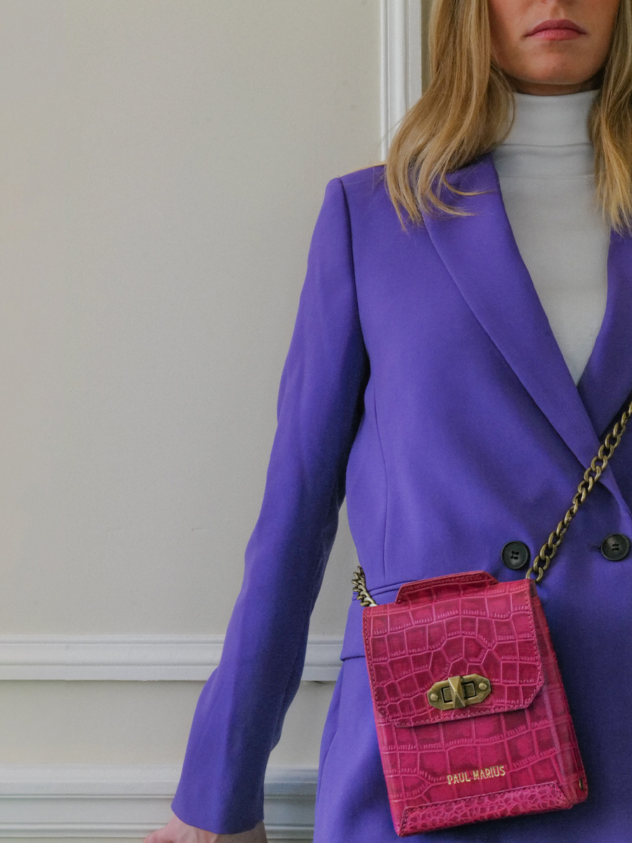 Foto-Tragetasche-für-Handy-Leder-Damen-Agathe-Alligator-rosa-Paul-Marius-M70-A-PI