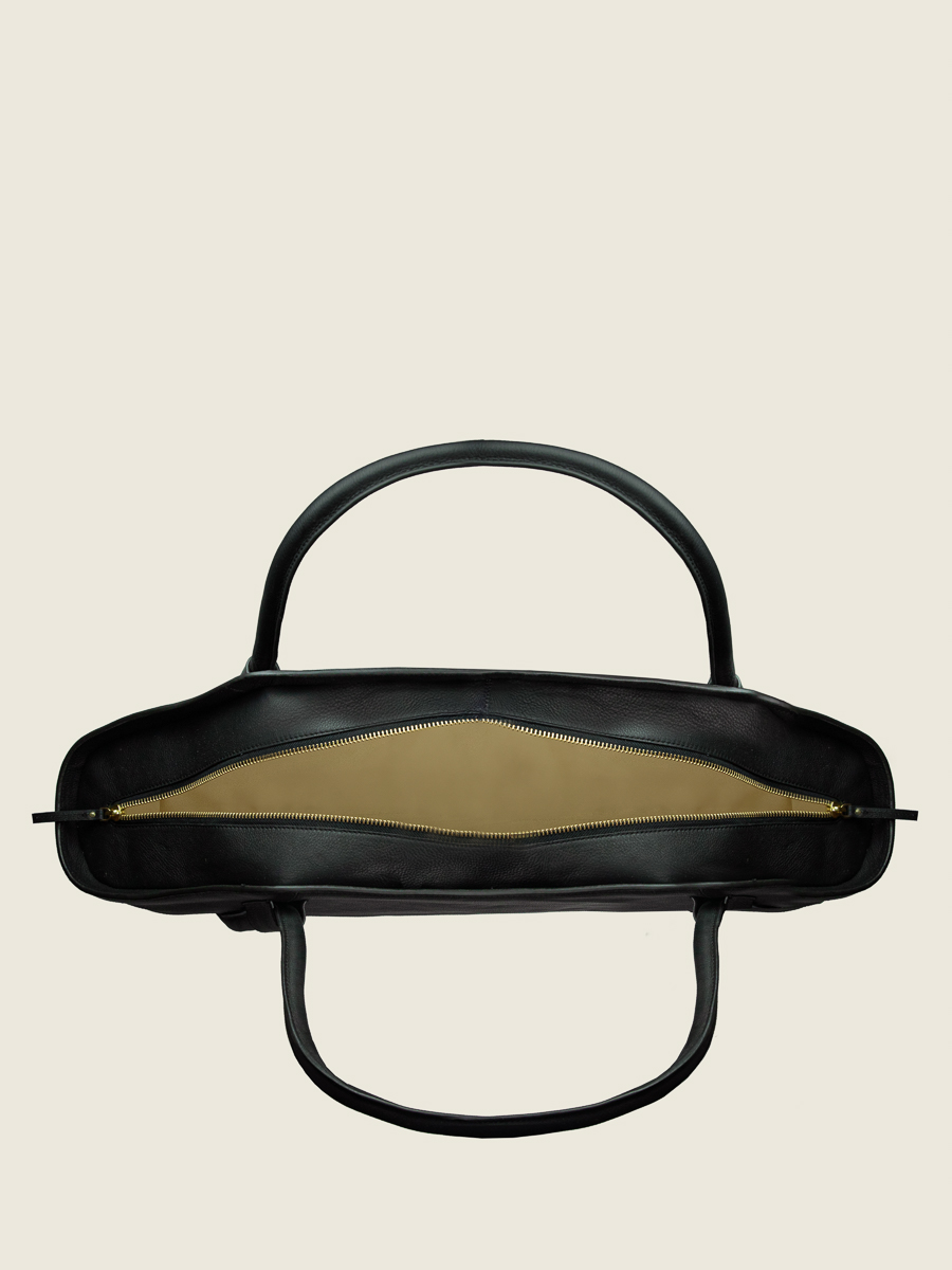 Reisetasche Romeo Ultra Lang Schwarz Charbon Innenansicht W48L BM B