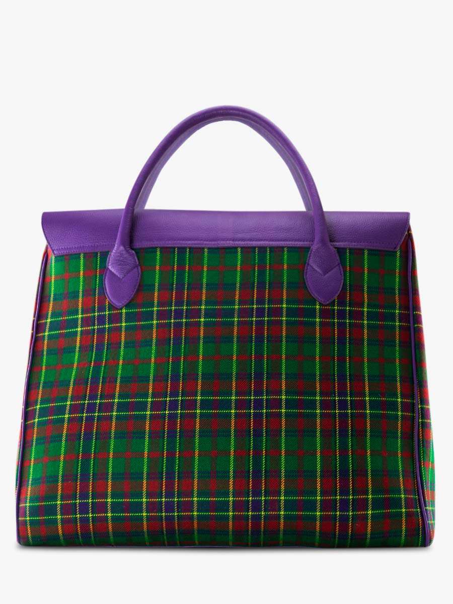 Fotoansicht-Innenansicht-Reisetasche-Leder-Stoff-Tartan-Rouen-Delhi-Versus-Paul-Marius-M105-SCO-GR-P