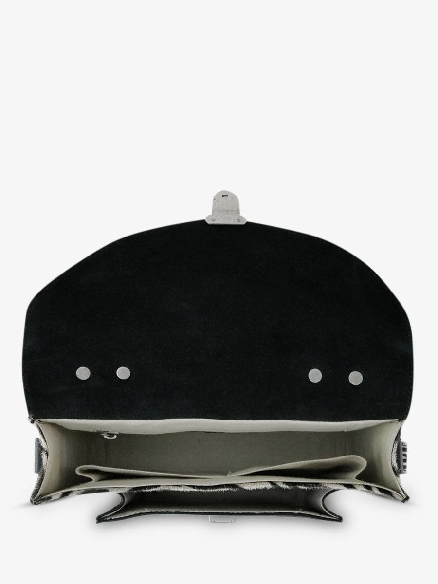 Foto-Innenansicht-Umhängetasche-Leder-Damen-Mademoiselle-George-Zebra-Paul-Marius-W05-Z-P