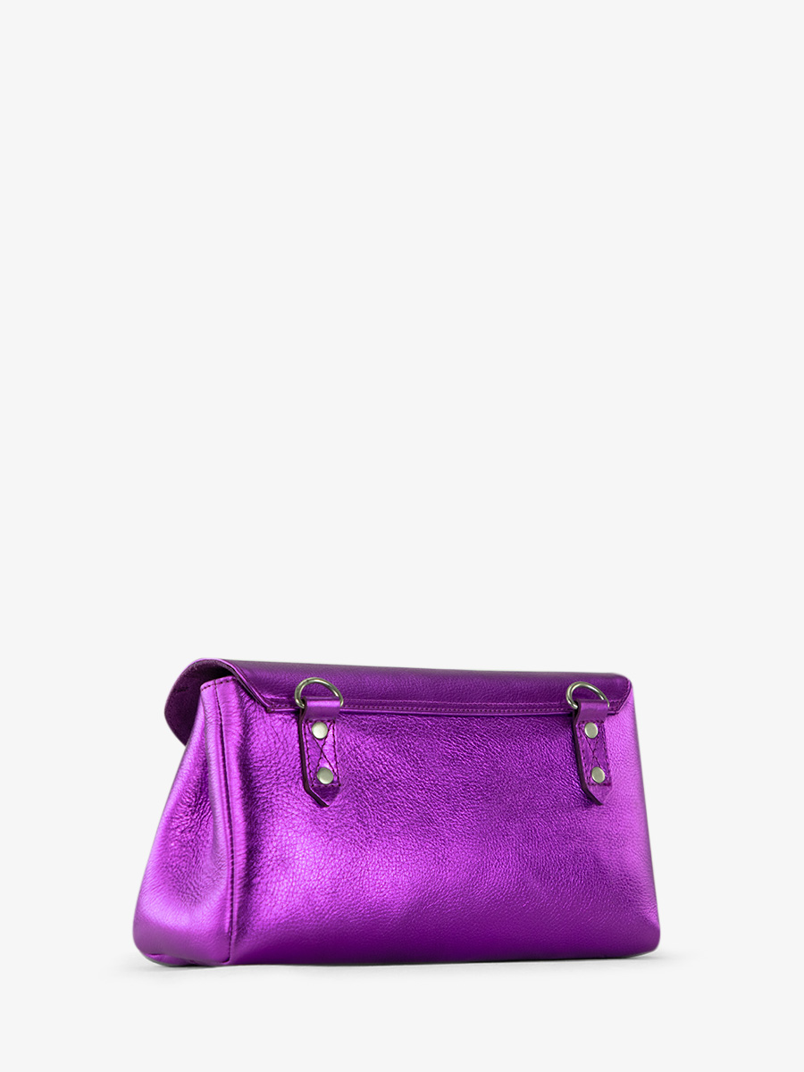 Fotoansicht-Rückseite-Umhängetasche-Leder-violett-metallic-Suzon-M-Bonbon-Paul-Marius-W25M-M-P