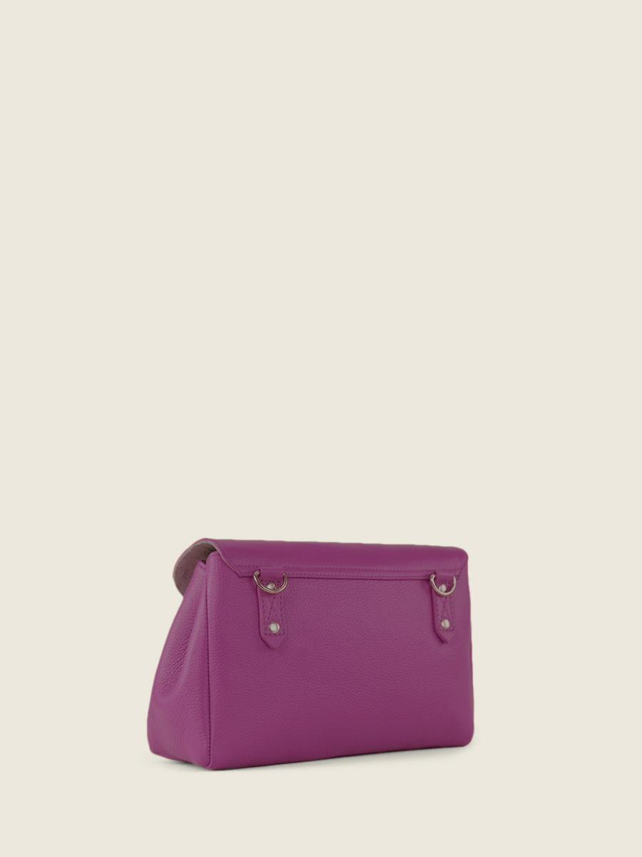 Foto-Ansicht-Rückseite-Umhängetasche-Leder-violett-Suzon-M-Sorbet-Cassis-Paul-Marius-W25M-SB-P
