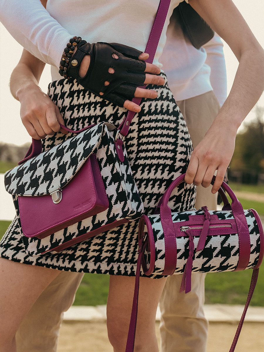 Foto-Tragetasche-Umhängetasche-Leder-violett-Mademoiselle-George-Allure-Zinzolin-Paul-Marius-W05-HS2-ZI