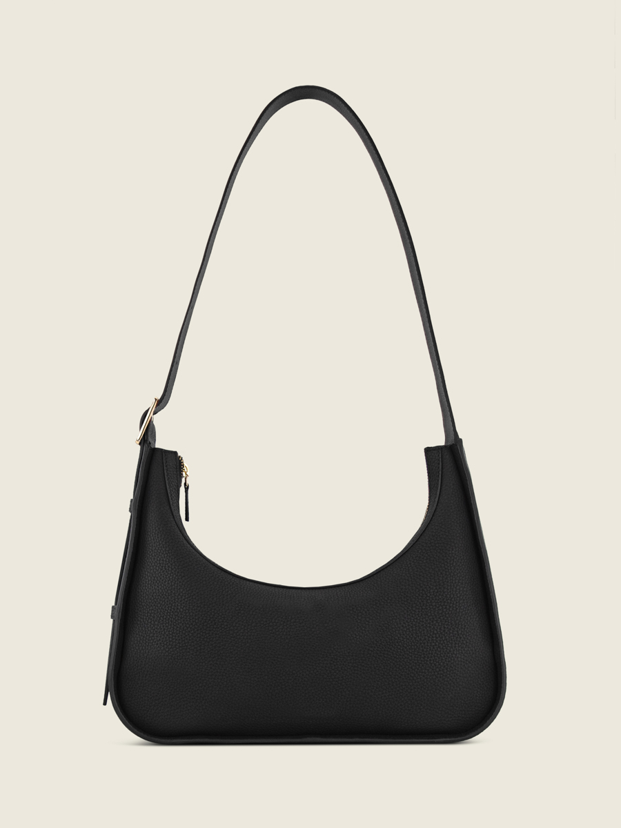 Baguette-Tasche aus Leder Victoire schwarz-anthrazit Innenansicht W54 BM B