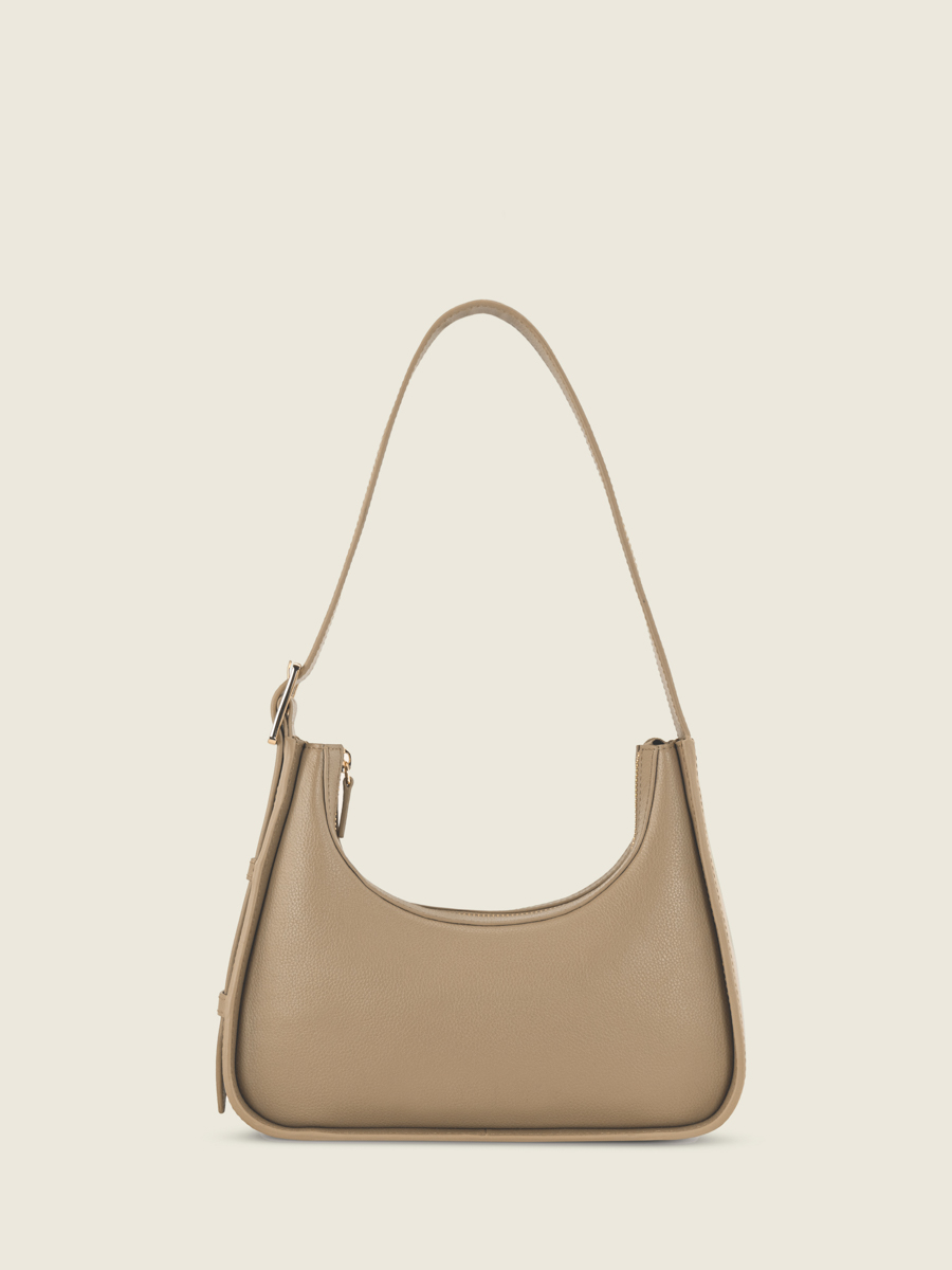 mini-baguette-tasche-braunes-leder-Victoire XS-taupe-ansicht-rückseite-w54xs-bei