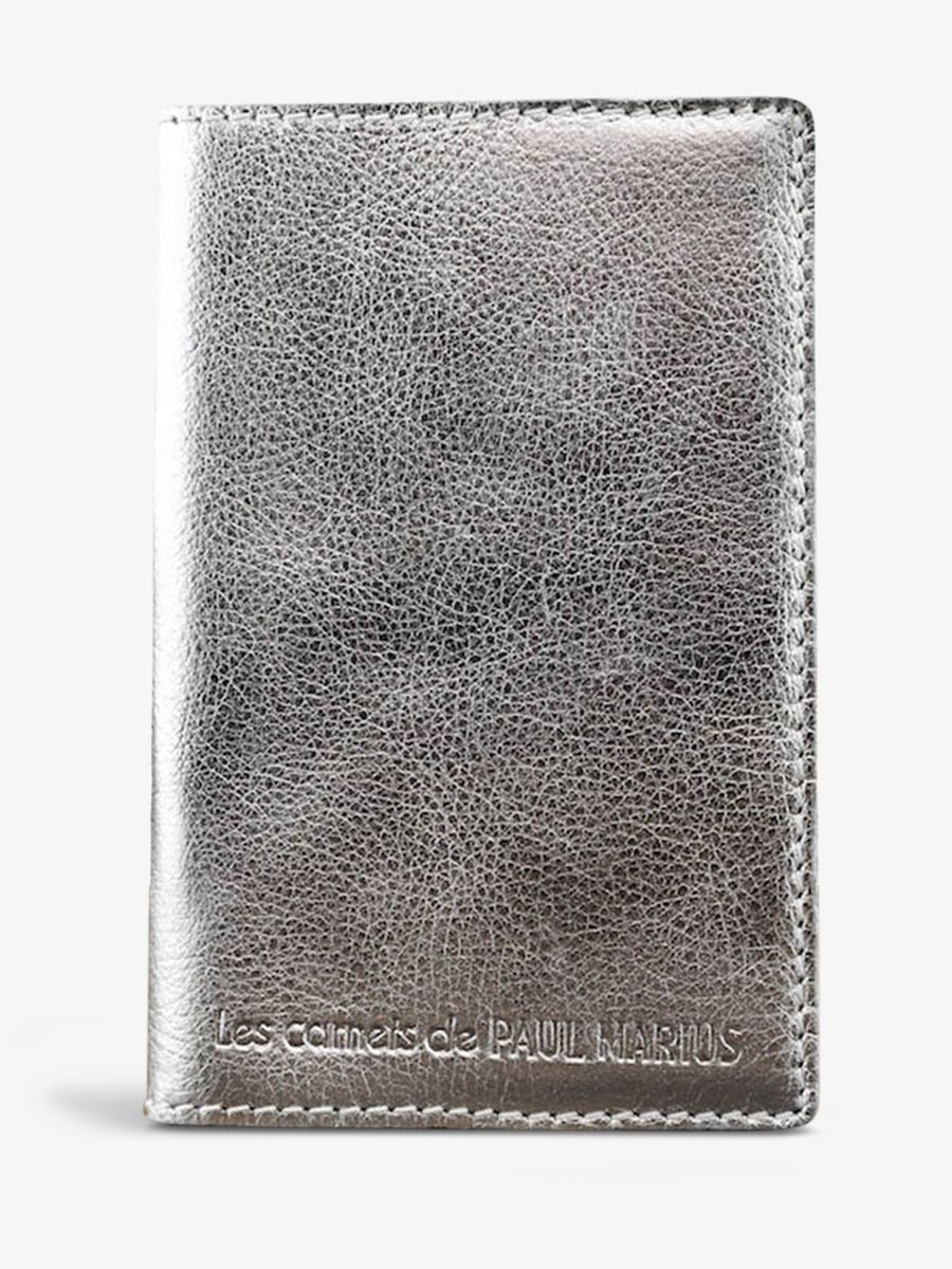 Foto-Vorderansicht-Notizbuch-silberfarben-lecarnet-s-argente-paul-marius-m61s-s
